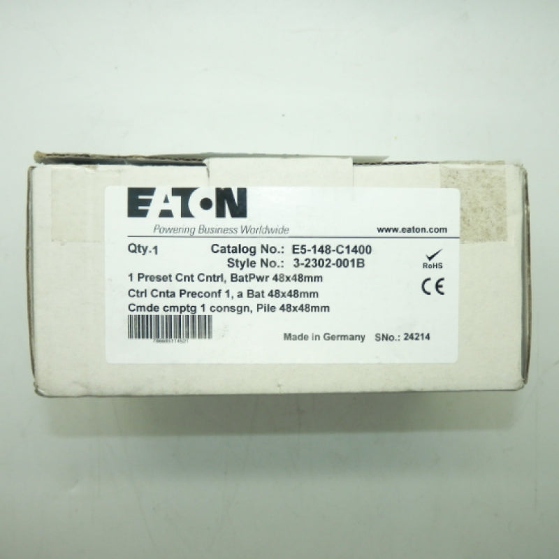 Eaton E5-148-C1400 6 Digit LCD Panel Meter