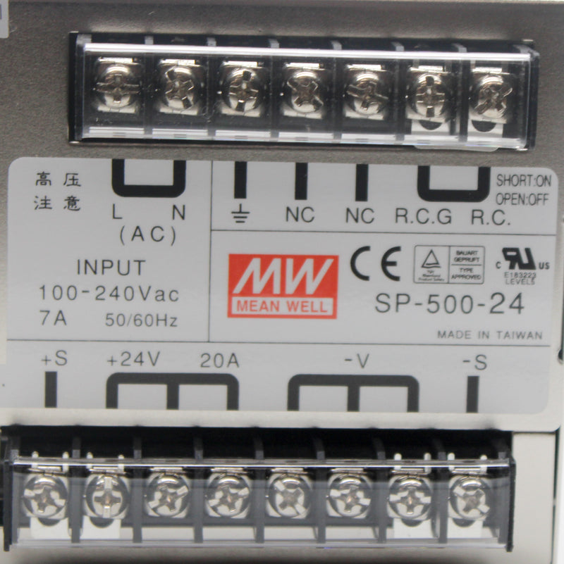 Mean Well SP-500-24 AC-DC 24V 20A 155-264V Power Supply