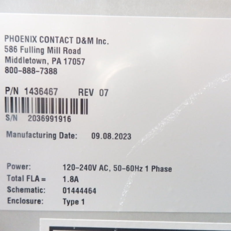 Phoenix Contact 1436470 DCS Data Transfer Cell Enclosure