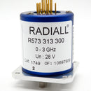 Radiall R573313300 28VDC 3GHz SP3T Solder Pin Coaxial Switch