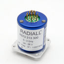 Radiall R573313300 28VDC 3GHz SP3T Solder Pin Coaxial Switch