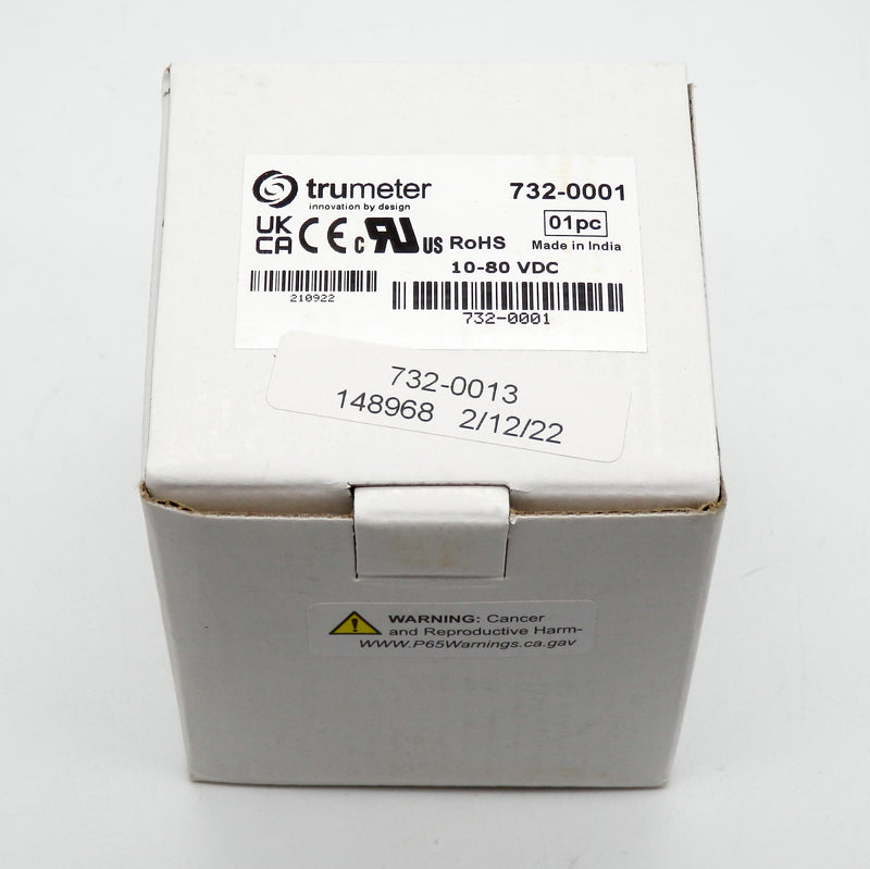 Trumeter 732-0001 99999.9 hr 10 VDC to 80 VDC Panel Mount Digital Timer