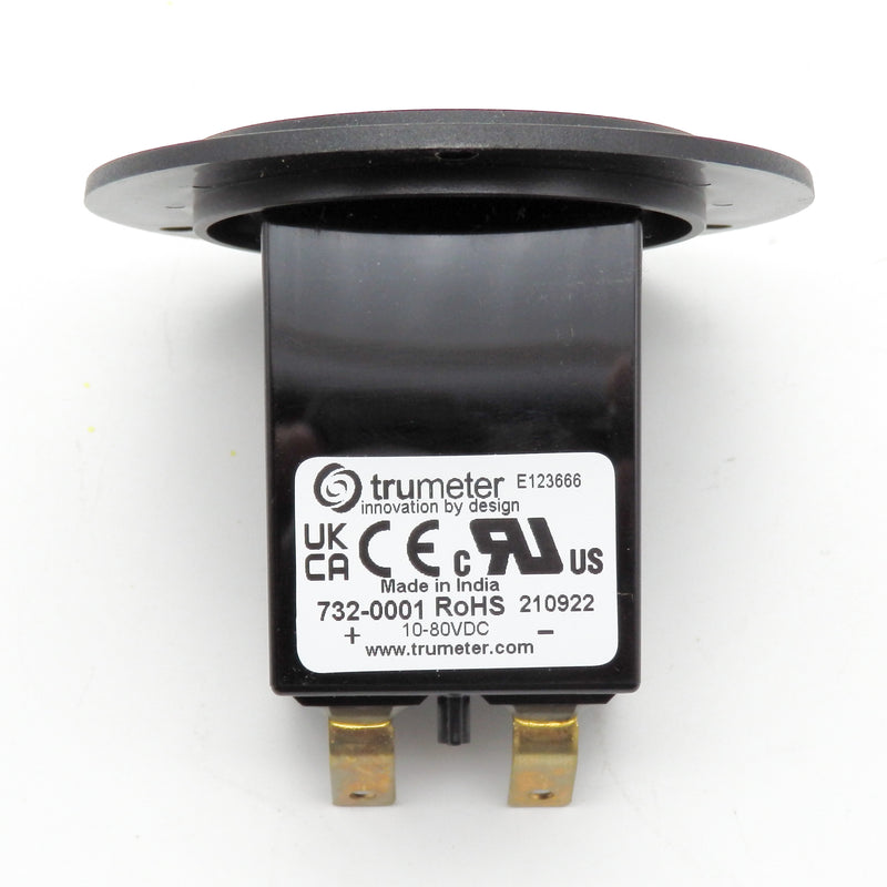 Open Box Trumeter 732-0001 99999.9 hr 10 VDC to 80 VDC Panel Mount Digital Timer