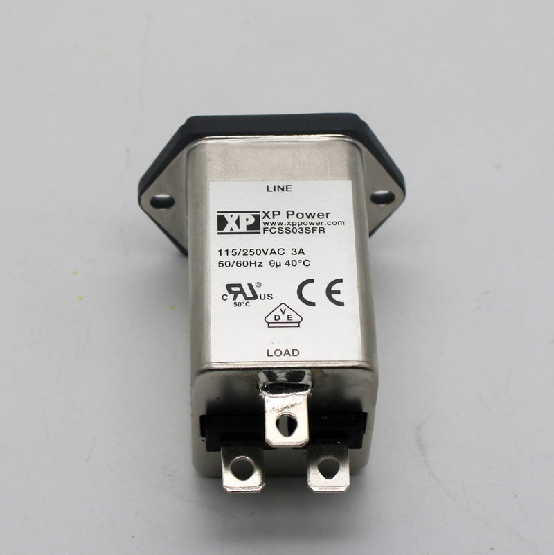 XP Power FCSS03SFR EMC Filter 3A 250VAC Power Entry Module – Primelec
