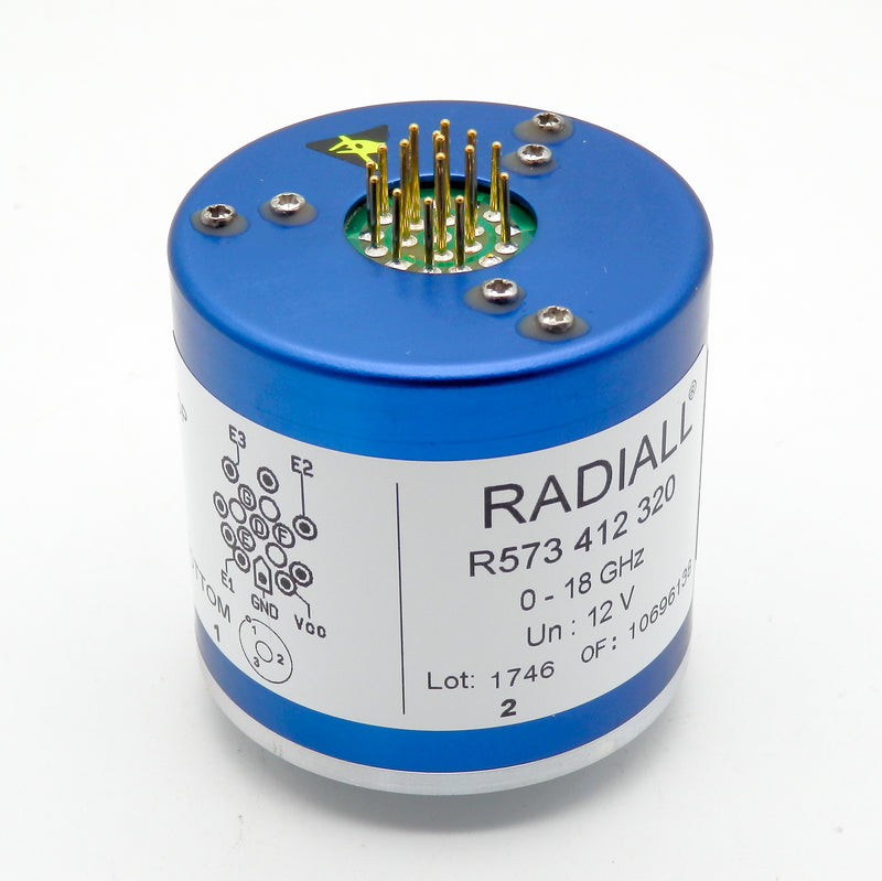 Radiall R573412320 12VDC 18GHz SP3T Coaxial Switch