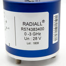 Radiall R574383400 28VDC 3GHz SP4T Solder Pin Coaxial Switch