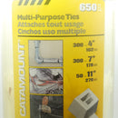 650-Piece Thomas & Betts 90650C Assorted Sizes Catamount Multi-Purpose Ties