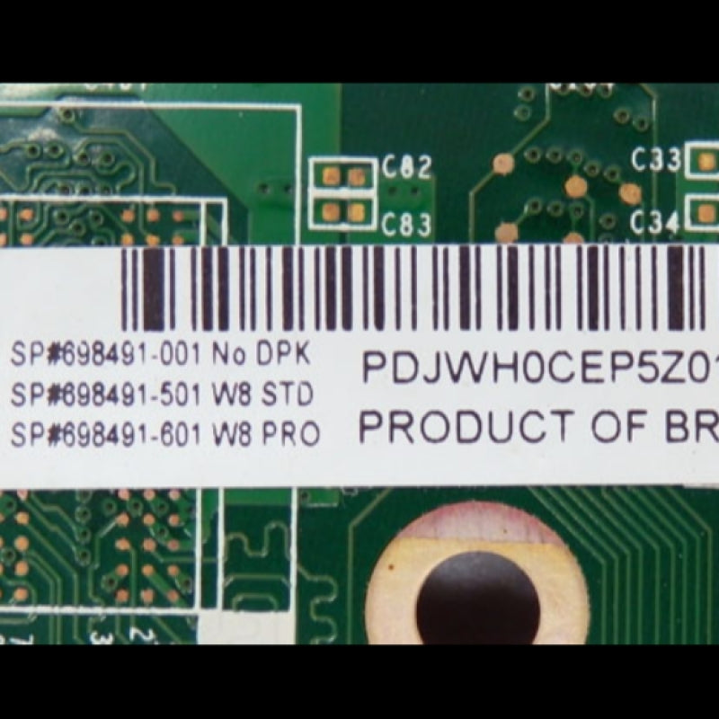 HP Pavilion Sleekbook 14 & G4 Series Intel Laptop Motherboard DA0U33MB6D0 698491-001