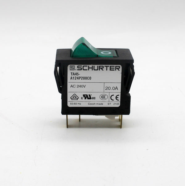 Schurter Inc. 4430.2161 Pushbutton 240VAC/60VDC Thermal Circuit Breaker