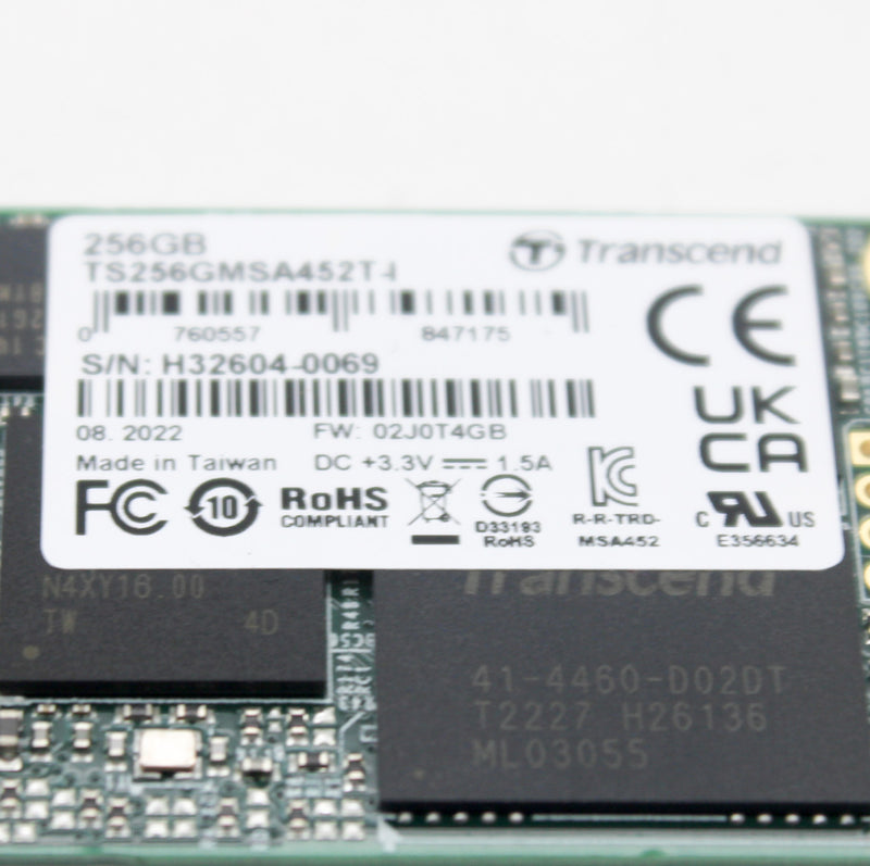 Transcend TS256GMSA452T-I mSATA 256GB Internal Solid State Drive