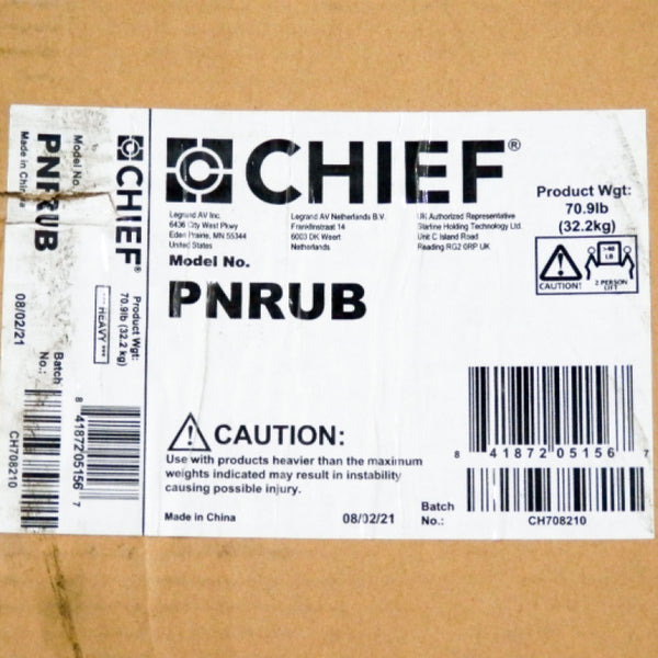 Chief PNRUB 25" Large Flat Panel Swing Arm Wall Display Mount