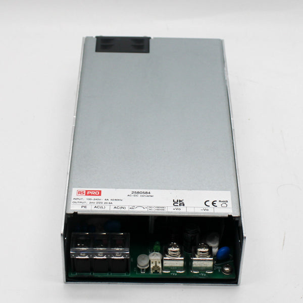 RS Pro 2580584 24VDC 20.9A 500W Embedded Switch Mode Power Supply