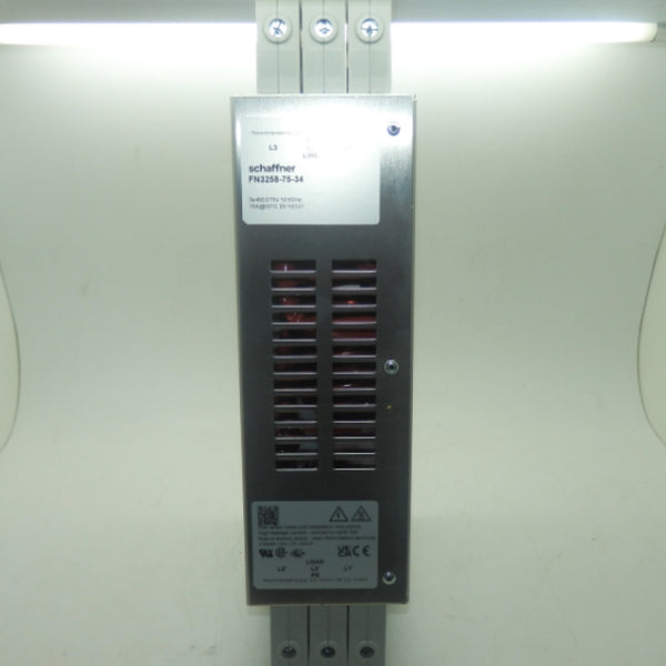 Schaffner FN3258-75-34 75A 1-Stage EMC/RFI 3-Phase Filter