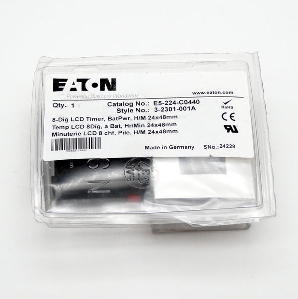 Eaton E5-224-C0440 8-Dig LCD Panel Meter