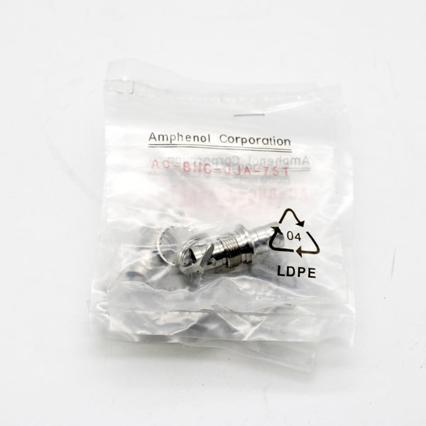 5 Pack Of Amphenol Audio AC-BNC-JJA-75T D Shell Female To Female BNC Jack