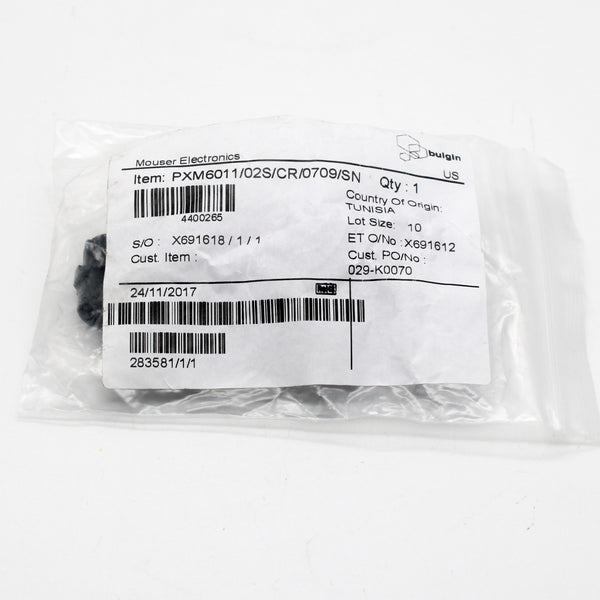 Bulgin PXM6011/02S/CR/0709/SN 2 Position Circular Connector