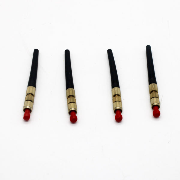 Pack of 4 Phoenix Contact 2799487 FSMA Simplex Silver Fiber Optic Plug Connector