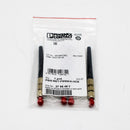Pack of 4 Phoenix Contact 2799487 FSMA Simplex Silver Fiber Optic Plug Connector