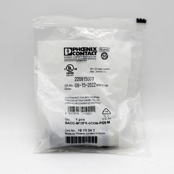 Phoenix Contact 1513347 8 Position Female Socket Circular Connector Receptacle