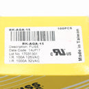 Pack of 100 Eaton Electronics BK/AGA-15 32V 1AG 1/4" x 5/8" Glass Fuse Cartridge