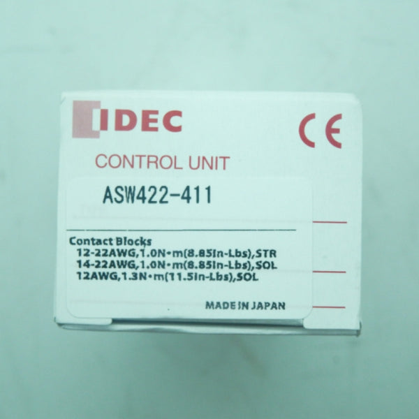 IDEC Corporation ASW422-411 10A 220VAC Maintained Selector Switch