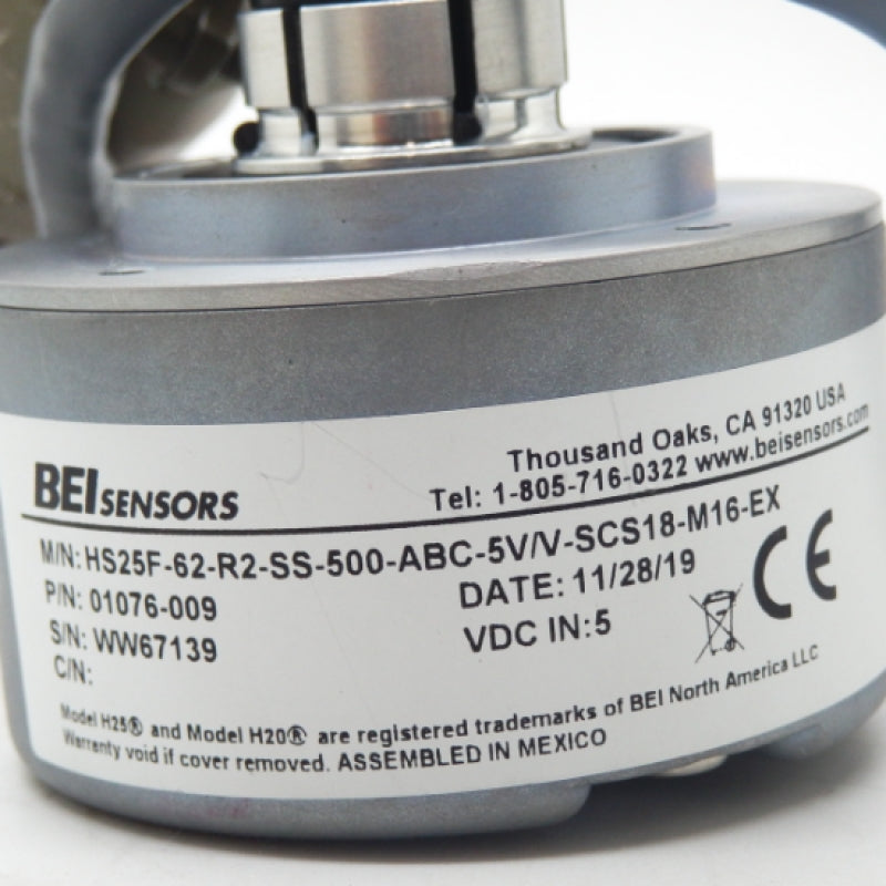 Sensata BEI Sensors 01076-009 Heavy Duty Incremental Encoder – Primelec