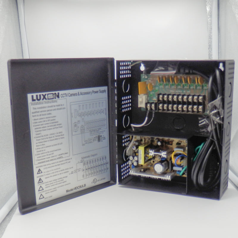 Luxon Video DC9ULB 12VDC 5A 9 Output CCTV Camera Switching Power Supply