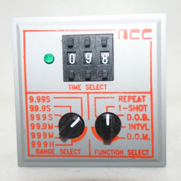 Ametek NCC TMM-9999M-96M 10A 24-240VAC/DC 1/16 DIN Multi-Function Timer