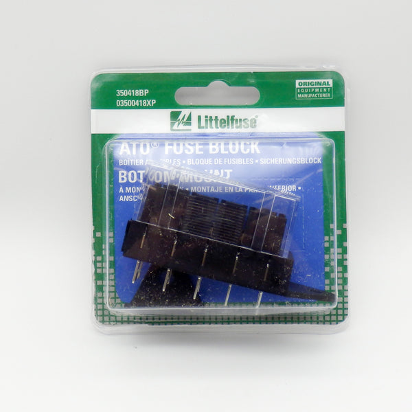 Littelfuse 03500418XP 15A 5 Circuit Blade Chassis Mount Fuse Block