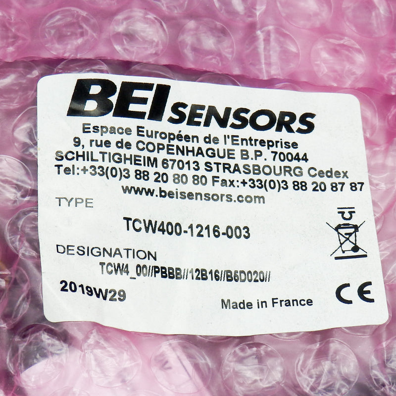 Sensata - BEI Sensors TCW400-1216-003 Absolute Rotary Encoder Cable