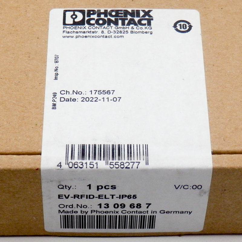Phoenix Contact 1309687 E-Mobility EV-RFID-ELT-IP65 EV Control Board