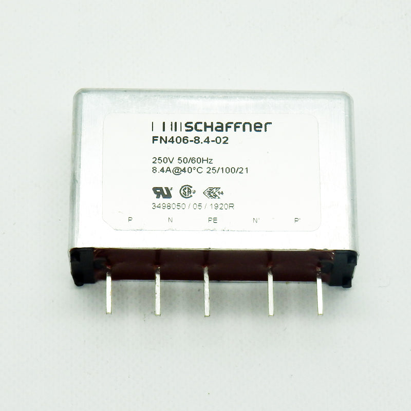 Schaffner FN406-8.4-02 8.4A PCB Mount Power Line Filter