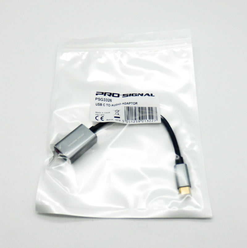 Pro Signal PSG3326 2 Port USB C To Audio Adapter