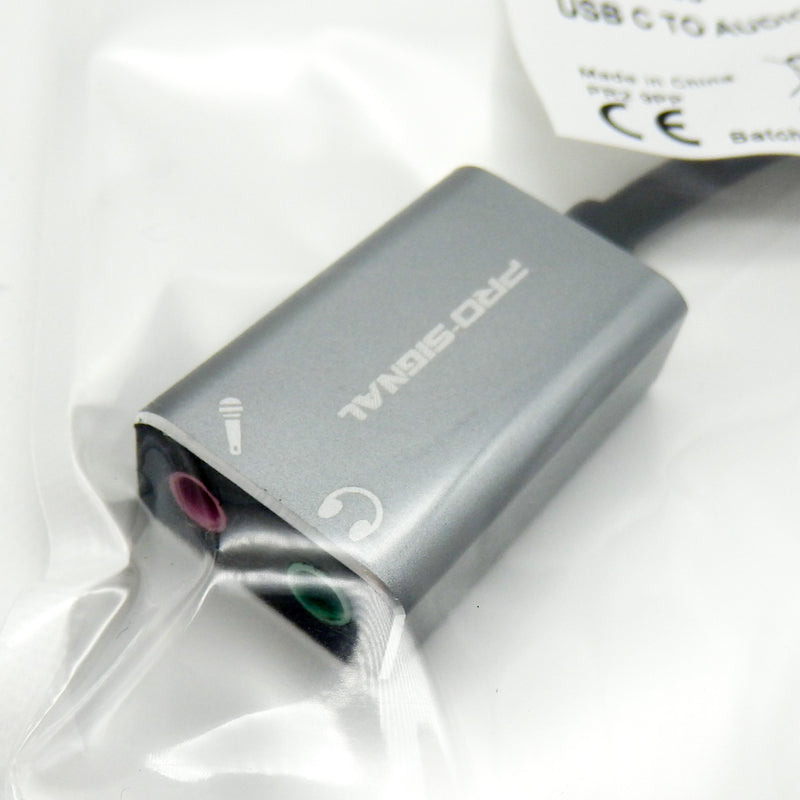 Pro Signal PSG3326 2 Port USB C To Audio Adapter
