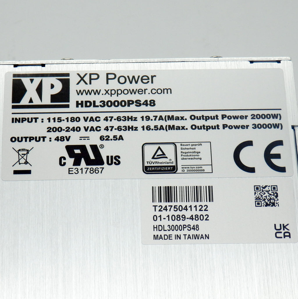 XP Power HDL3000PS48 AC-DC Programmable 3000W 48V Power Supply – Primelec