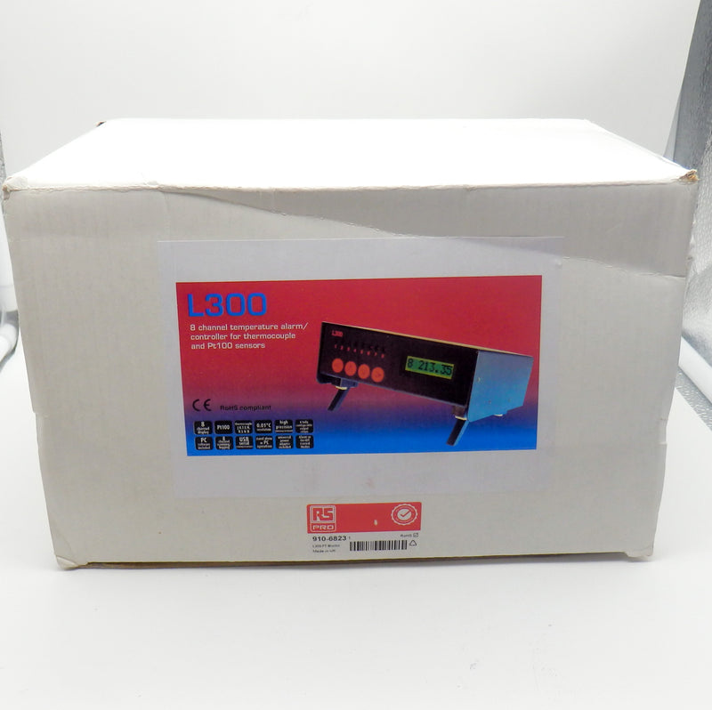 RS Pro 9106823 L300 8 Channel Temperature Alarm-Controller For Thermocouple
