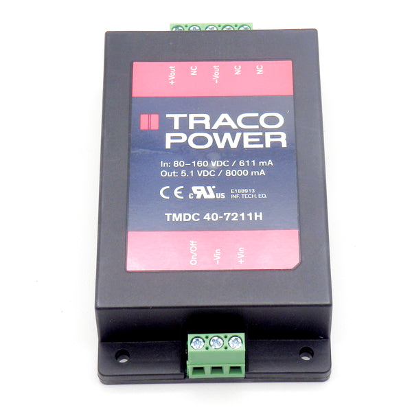 Traco Power TMDC 40-7211H Enclosed DC-DC 1 Output 8A 80-160V Converter