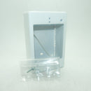 HellermannTyton TSRW-JB2 2" Deep White PVC Single Gang Junction Box