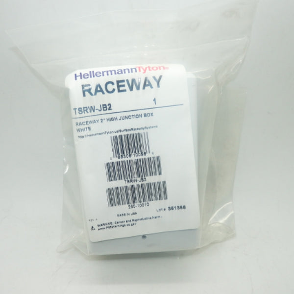 HellermannTyton TSRW-JB2 2" Deep White PVC Single Gang Junction Box