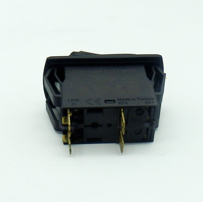 E-T-A 3120-N324-P7T1-W01D-5A 240VAC 50VDC Thermal Circuit Breaker Rocker Switch