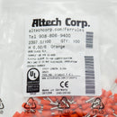 100 Pack of Altech Corp 2397.0/100 20AWG Orange Single Wire Ferrule Connector