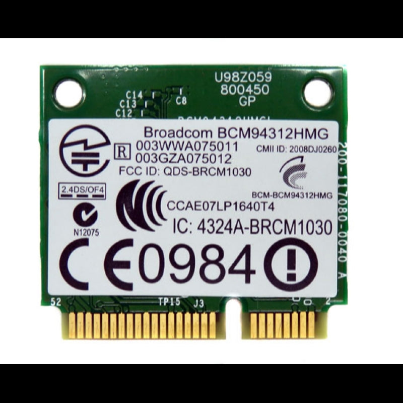 HP Broadcom BCM94312HMG 802.11b/g Wireless LAN WiFi Card 582562-002