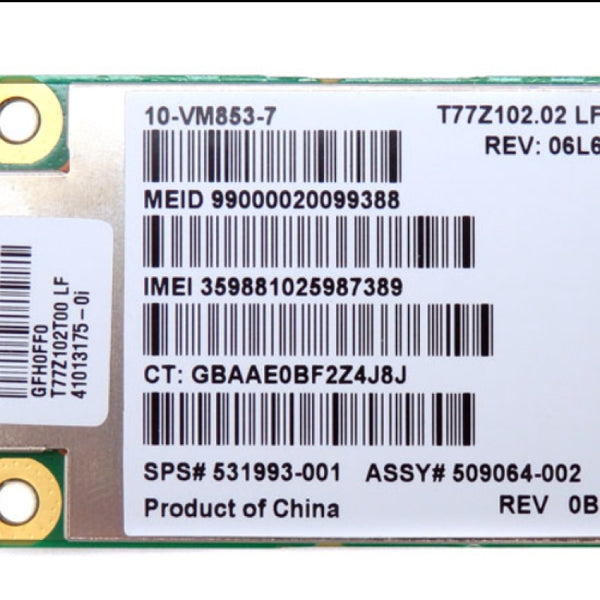 HP EliteBook Pavilion ProBook Qualcomm Gobi2000 UN2420 HSPA 3G Card 531993-001