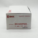 5 Pack of IDEC BN150W High Capacity Standard Feed-Through Terminal Block