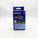 Brady M21-375-595-GY Black on Gray Vinyl Label Tape 3/8" x 21'