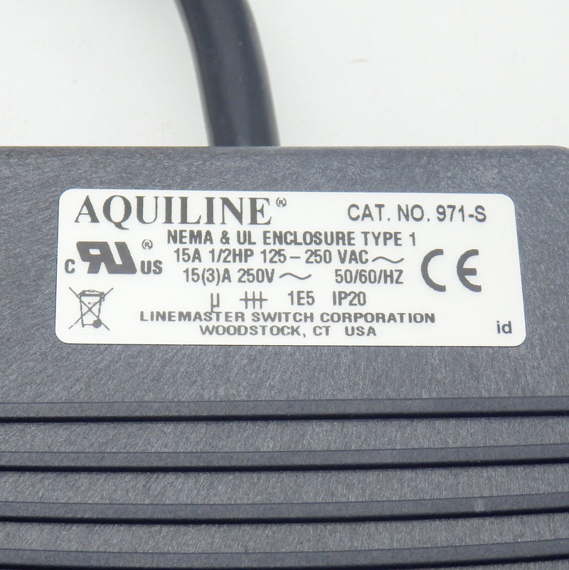 Linemaster 971-S SPDT 15A 250V Momentary Pedal Aquiline Foot Switch ...