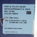 Brady PS-375-150-WT IP Series PermaSleeve Polyolefin Wire Marking Sleeves