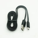 25 Pack OKdo 1m Micro USB Cables Black Flat Noodle Charging Cord for Raspberry Pi