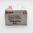 IDEC HW4B-M1F20-G 22mm Momentary Flush Green 2NO Metal Pushbutton Switch