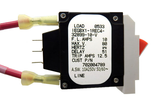 AIRPAX 10A 250V Breaker Switch And Cable Model IEGBX1-1REC4-32899-10-V